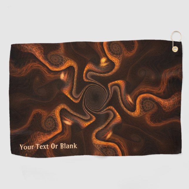 Mexican Chocolate Golf Towel (Horizontal)