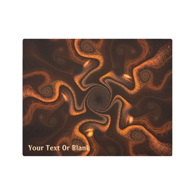 Mexican Chocolate Metal Print (Front)