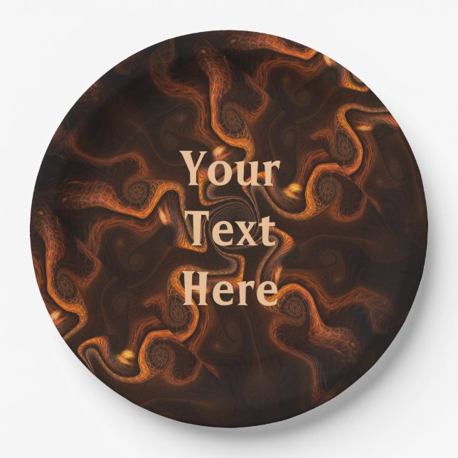 Mexican Chocolate Paper Plates (Front)