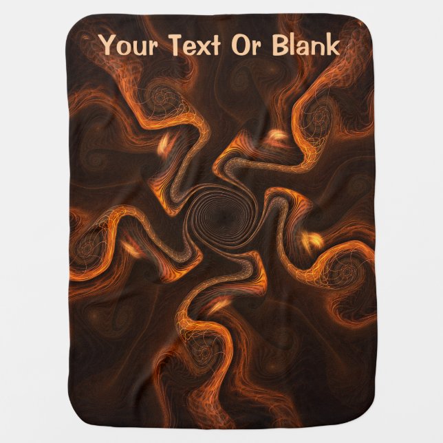 Mexican Chocolate Receiving Blanket (Front)