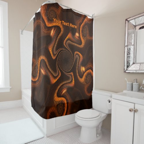 Mexican Chocolate Shower Curtain