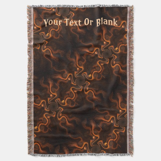 Mexican Chocolate Throw Blanket (Front Vertical)