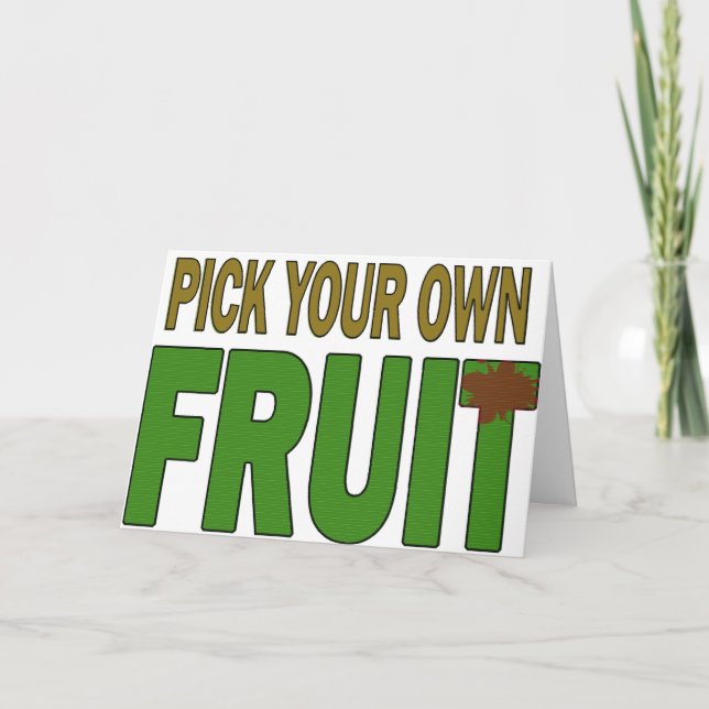 Mexican Christmas Card_Pick Your Own Fruit Holiday Card (Front)