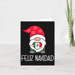 Mexican Christmas Gnome Feliz Navidad Mexico Card