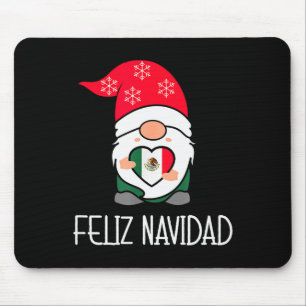 Mexican Christmas Gnome Feliz Navidad Mexico Mouse Pad