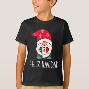 Mexican Christmas Gnome Feliz Navidad Mexico T-Shirt