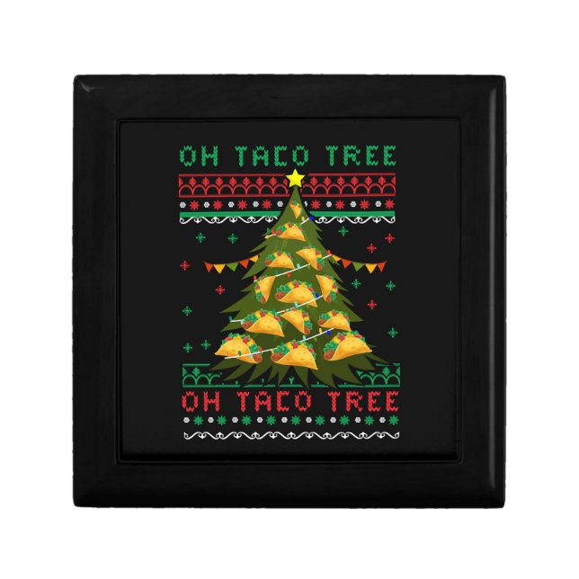 mexican Christmas, mexican Christmas taco, mexican Gift Box (Front)
