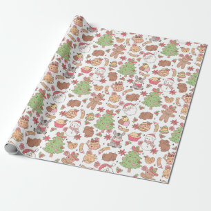 Mexican Christmas Pattern Wrapping Paper