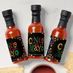Mexican Cinco De Mayo Fiesta Hot Sauce Favors 