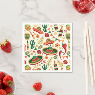 Mexican Cinco De Mayo Pattern  Napkins