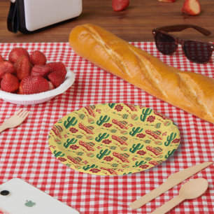 Mexican Cinco De Mayo Pattern Paper Plates