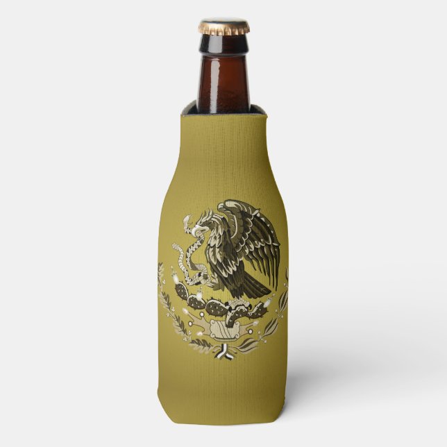 Mexican coat of arms bottle cooler (Bottle Front)