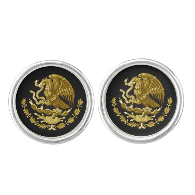 Mexican coat of arms Cufflinks (Front)