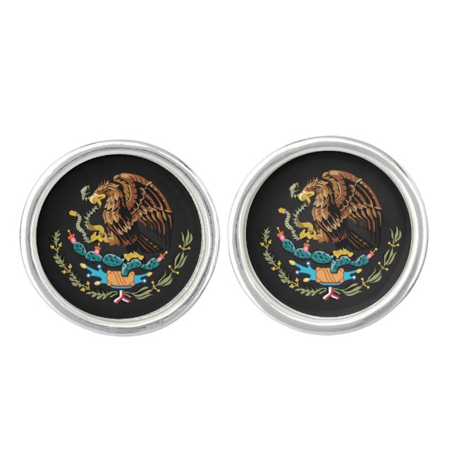 Mexican coat of arms Cufflinks (Front)