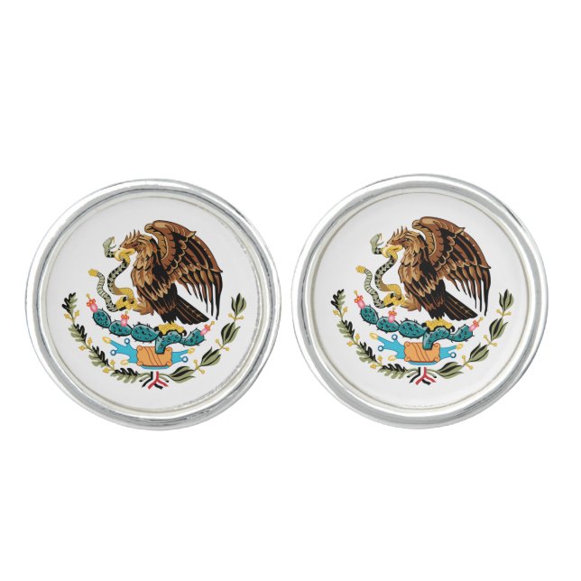 Mexican coat of arms Cufflinks (Front)
