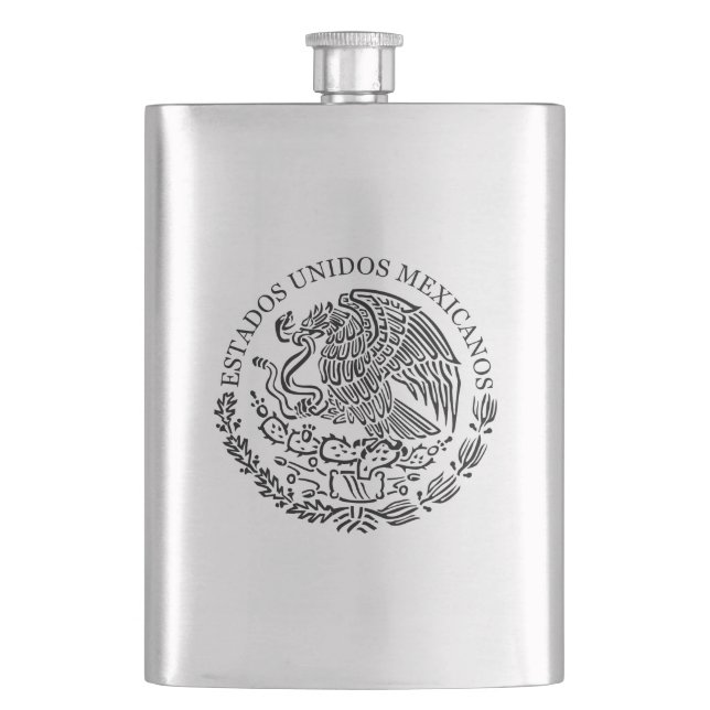 Mexican coat of arms Flask (Front)