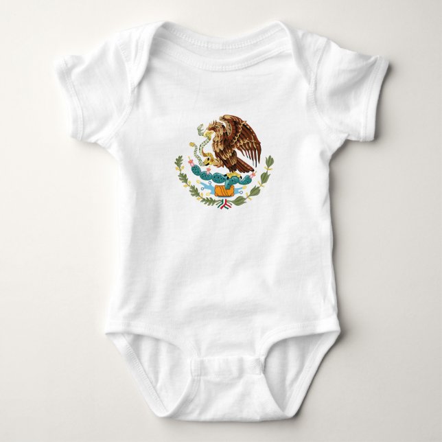 Mexican Coat of Arms for Baby Baby Bodysuit (Front)