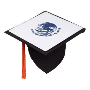 Mexican coat of arms graduation cap topper