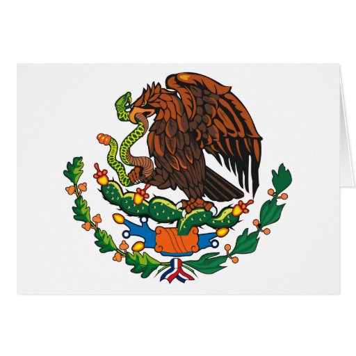 Mexican Coat of Arms Greeting Card | Zazzle