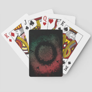 Mexican Coat of Arms Grunge Poker Cards