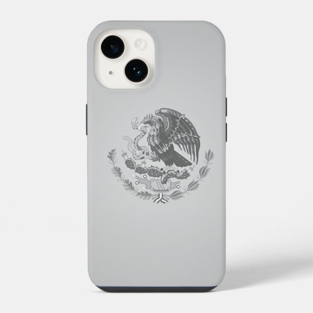 Mexican coat of arms  iphone case (Back)