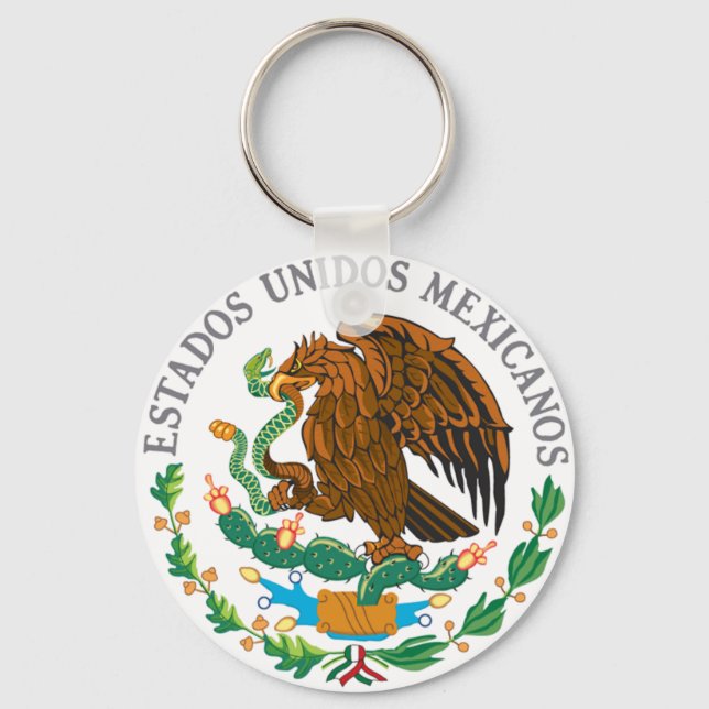 Mexican Coat of Arms Keychain (Front)