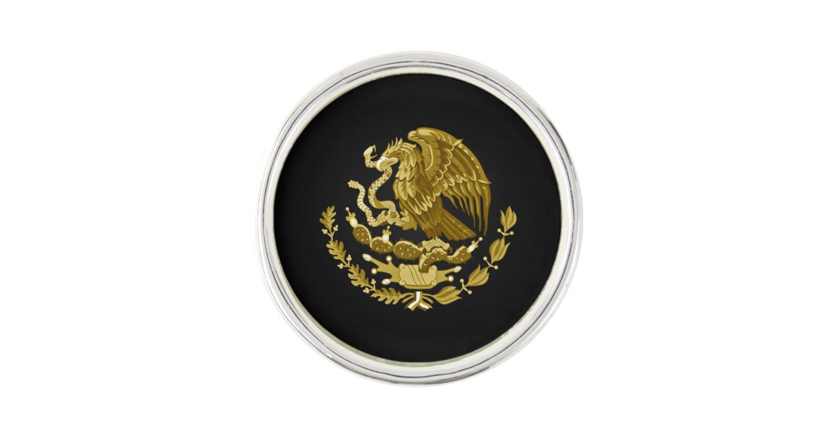 mexican-coat-of-arms-pin-zazzle