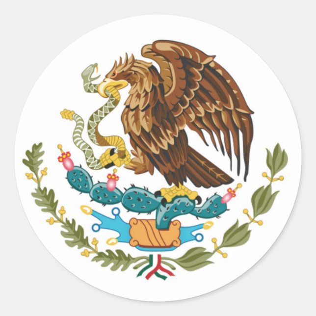 Mexican coat of arms sticker (Front)