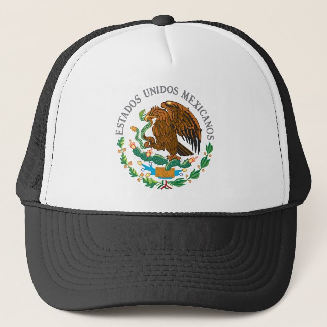 Mexican Coat of Arms Trucker Hat (Front)