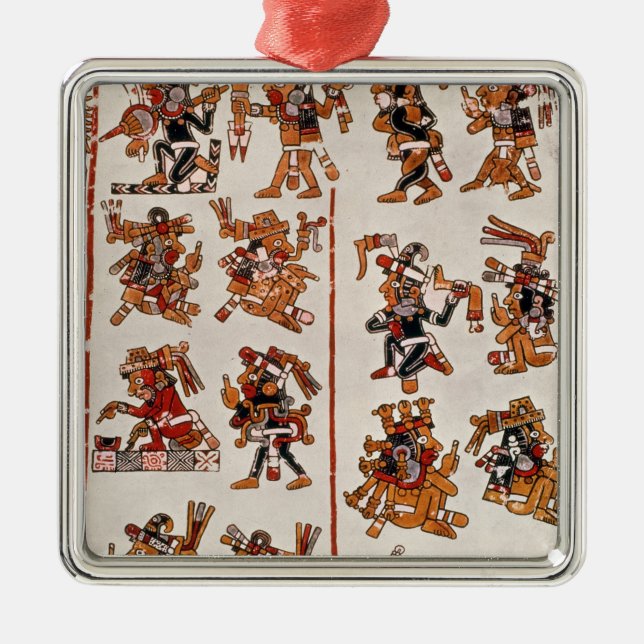 Mexican codex metal ornament (Front)