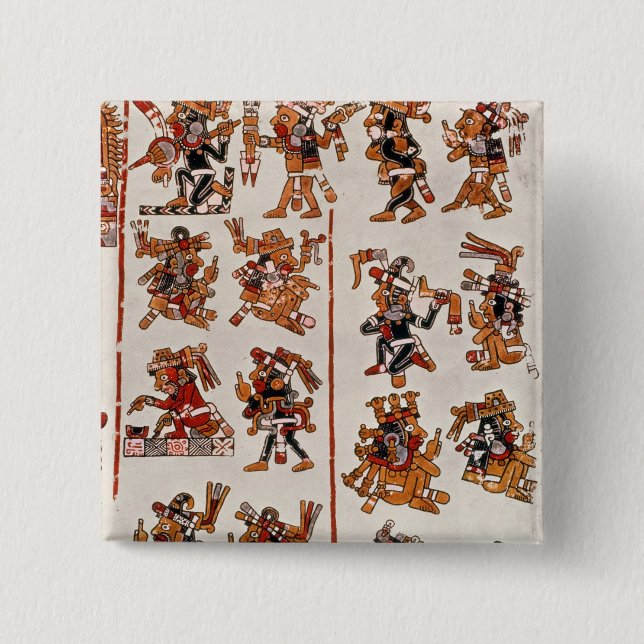 Mexican codex pinback button (Front)