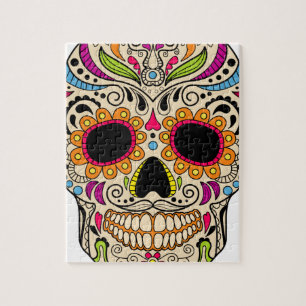 Mexican color skull jigsaw puzzle