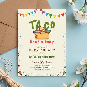 Mexican Colorful Fiesta Taco Bout a Baby Shower Invitation