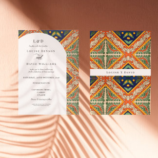 Mexican Colorful Wedding Invitation