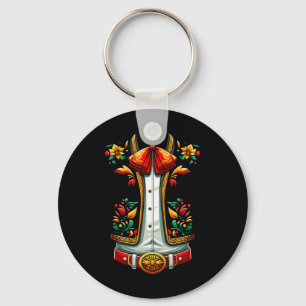 Mexican Costume For Cinco De Mayo Mariachi Charro Keychain