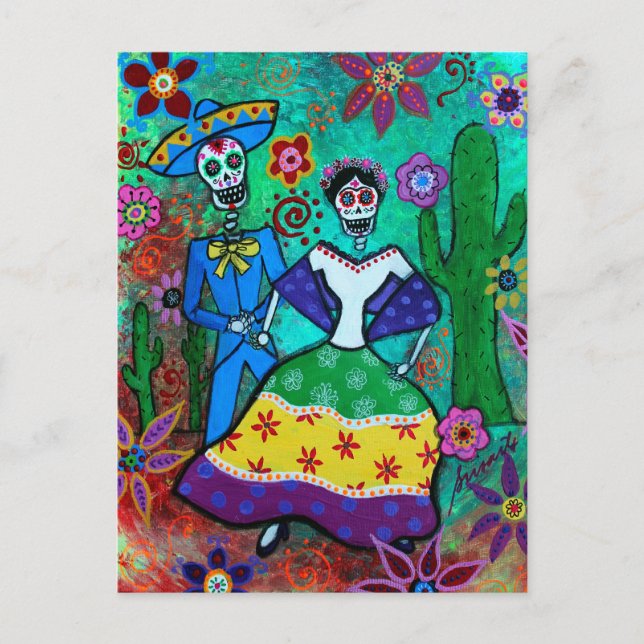 MEXICAN COUPLE DANCING POSTCARD (Front)