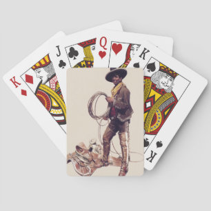 “Mexican Cowboy” by W Herbert Dunton Poker Cards