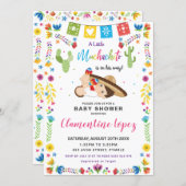 Mexican Cute Little Muchachito Boy Baby Shower Inv Invitation (Front/Back)