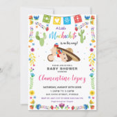 Mexican Cute Little Muchachito Boy Baby Shower Inv Invitation (Front)