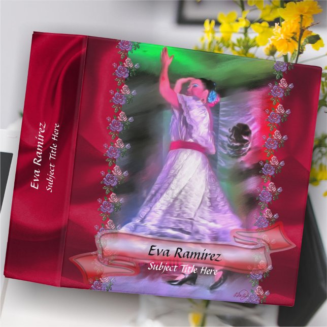 Mexican Dancer 0175 3 Ring Binder (Creator Uploaded)