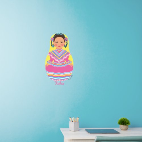 Mexican Dancer Matryoshka Wall Decal