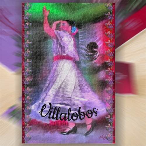 Mexican Dancer  Roses 0175 Jigsaw Puzzle