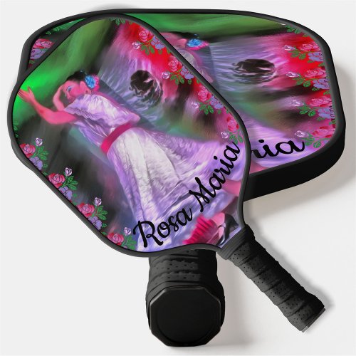 Mexican Dancer  Roses 0175 Pickleball Paddle