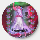 Mexican Dancer & Roses 0175 Wireless Charger (Front)