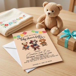 Mexican Day of the Dead Baby Shower Fiesta Invitation