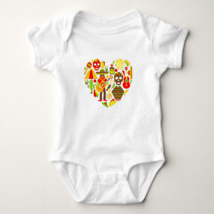 Mexican day of the dead Mexico Baby Bodysuit
