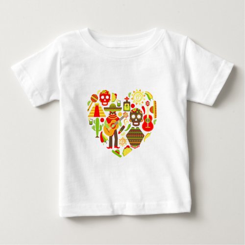 Mexican day of the dead Mexico Baby T_Shirt
