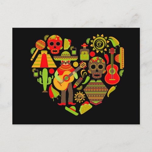 Mexican day of the dead Mexico Postcard