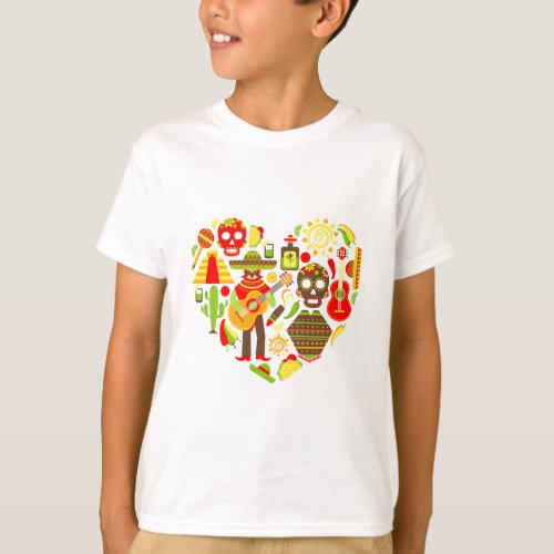 Mexican day of the dead Mexico T_Shirt