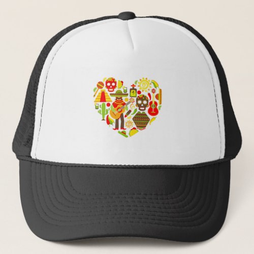 Mexican day of the dead Mexico Trucker Hat